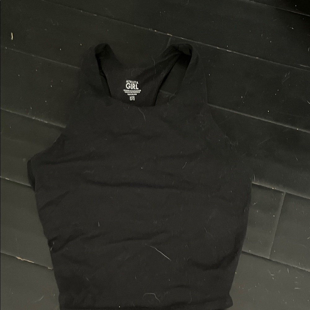 Athleta Black Crop Top